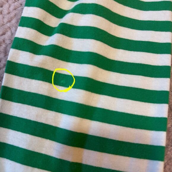 Girl’s Green and White Ruffle Pants Size 6/7 - Picture 3 of 11